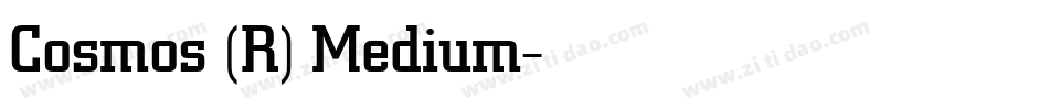 Cosmos (R) Medium字体转换